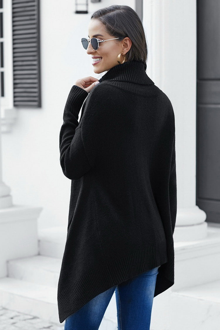 Valenzora Asymmetrischer Rollkragenpullover
