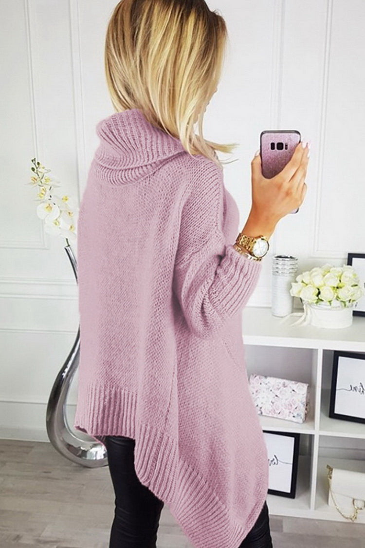 Valenzora Asymmetrischer Rollkragenpullover