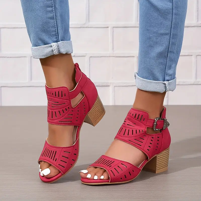 Valenzora | Women's Sandals with Chunky Heels