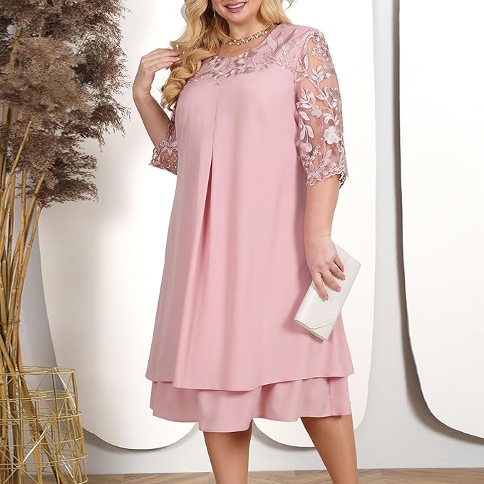 Valenzora Classic Summer Dresses: Plus-Size Elegance for Women