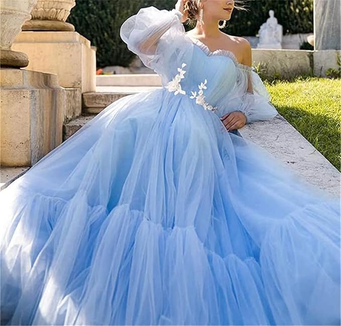 Valenzora | Elegant Formal Solid Color Patchwork Off-Shoulder Evening Dress - 3 Colors