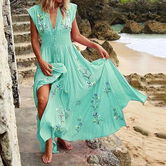 Valenzora | Boho Dress with Embroidery for a Dreamy Summer Look