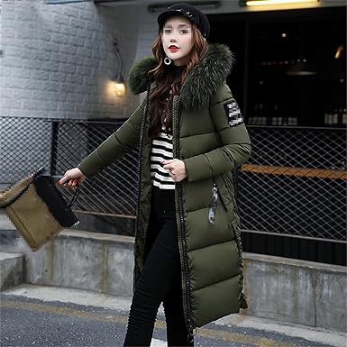 Valenzora | Long jacket with fur collar