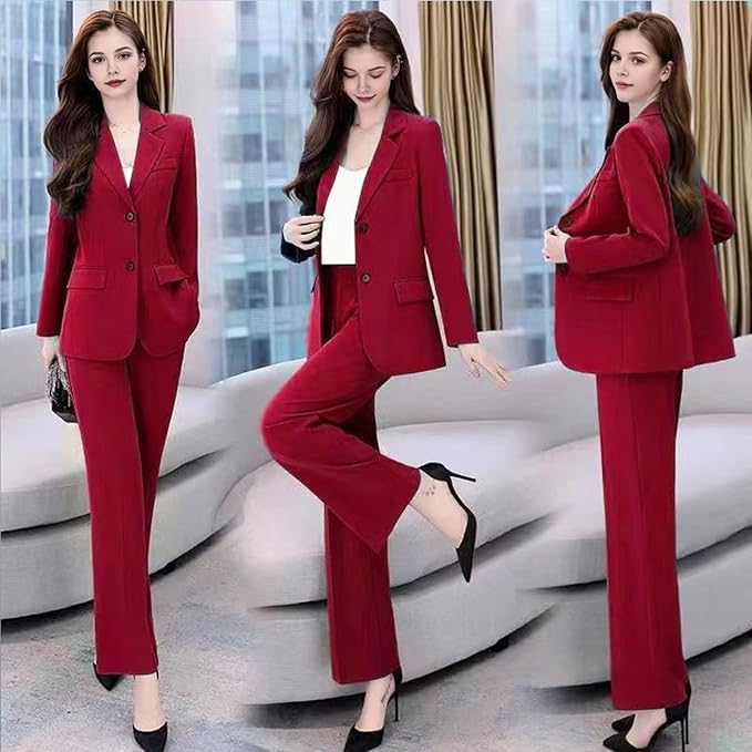 Valenzora | Elegant trouser suit with tailored blazer