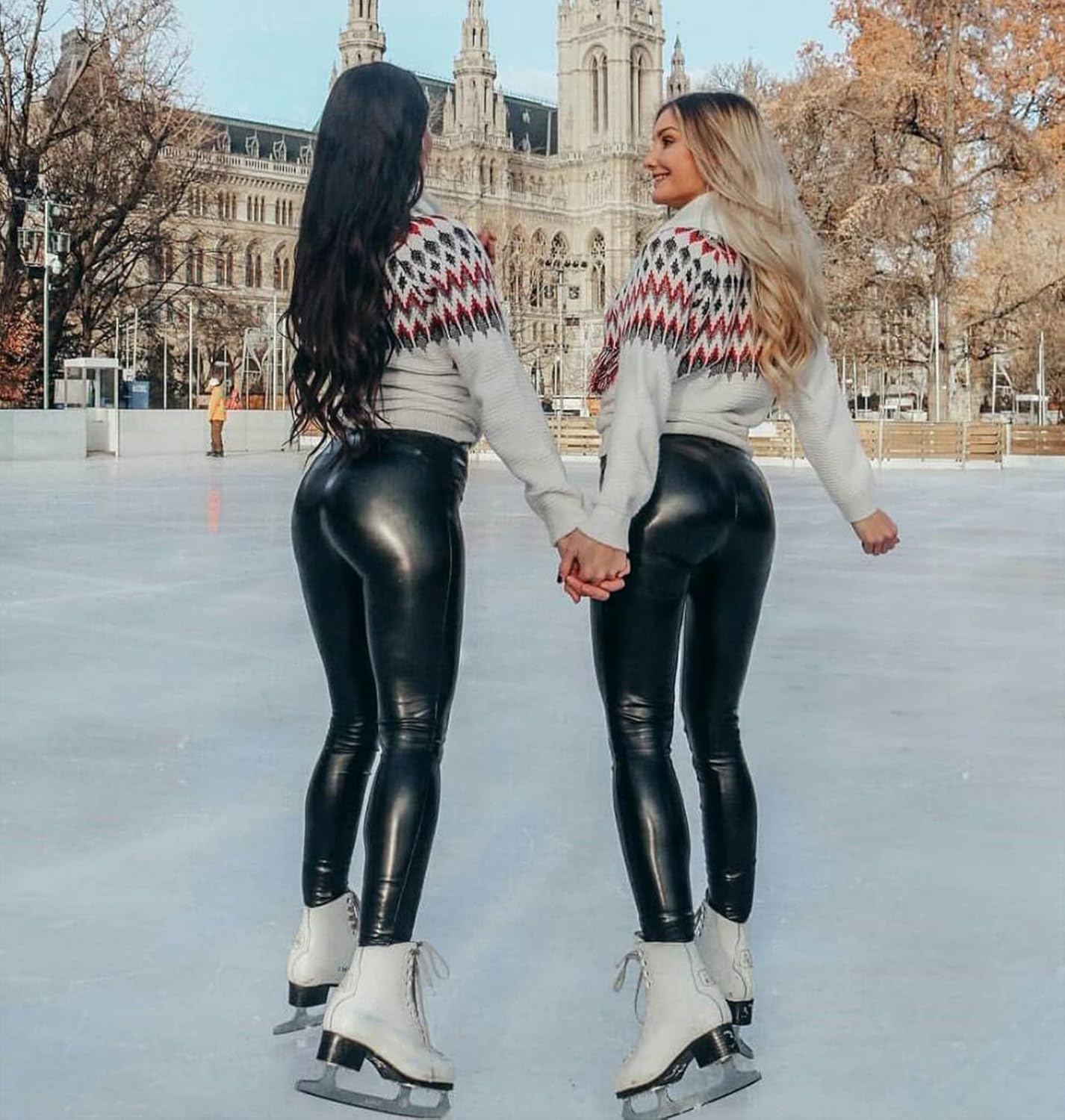 Valenzora | Leather Yoga Pants with High Waist