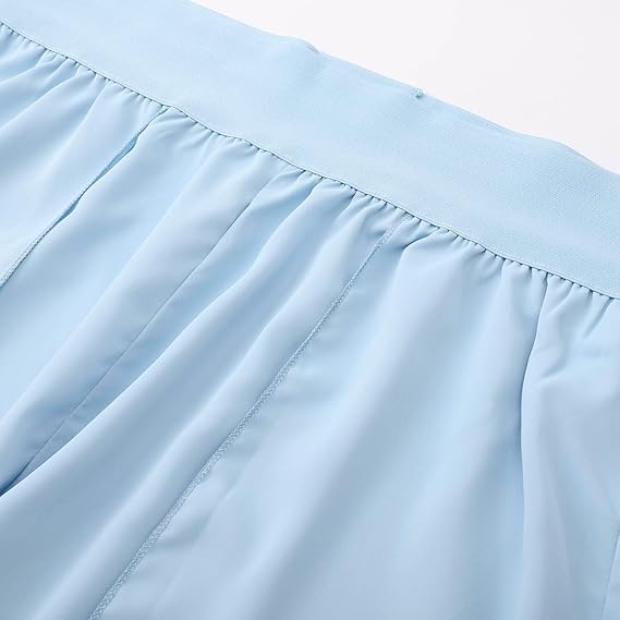 Women's airy culottes with side slits, size