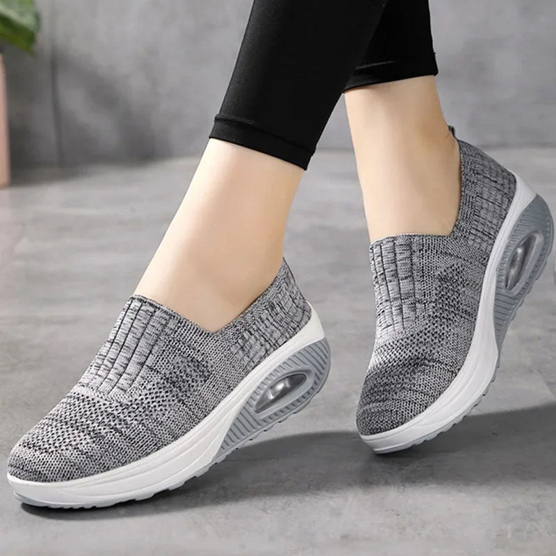 Valenzora | Breathable Slip-on Sneakers with Ergonomic Sole for Women