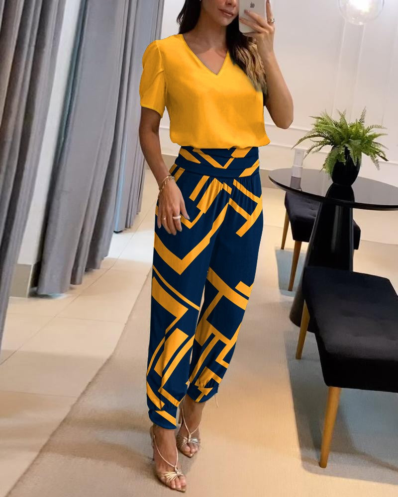 Valenzora | V-Neck Jumpsuit for Women