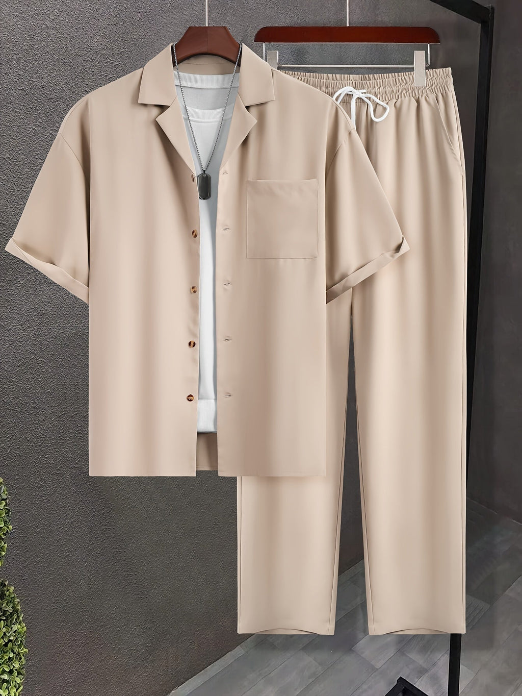 Valenzora | Summer outfit set in a single color
