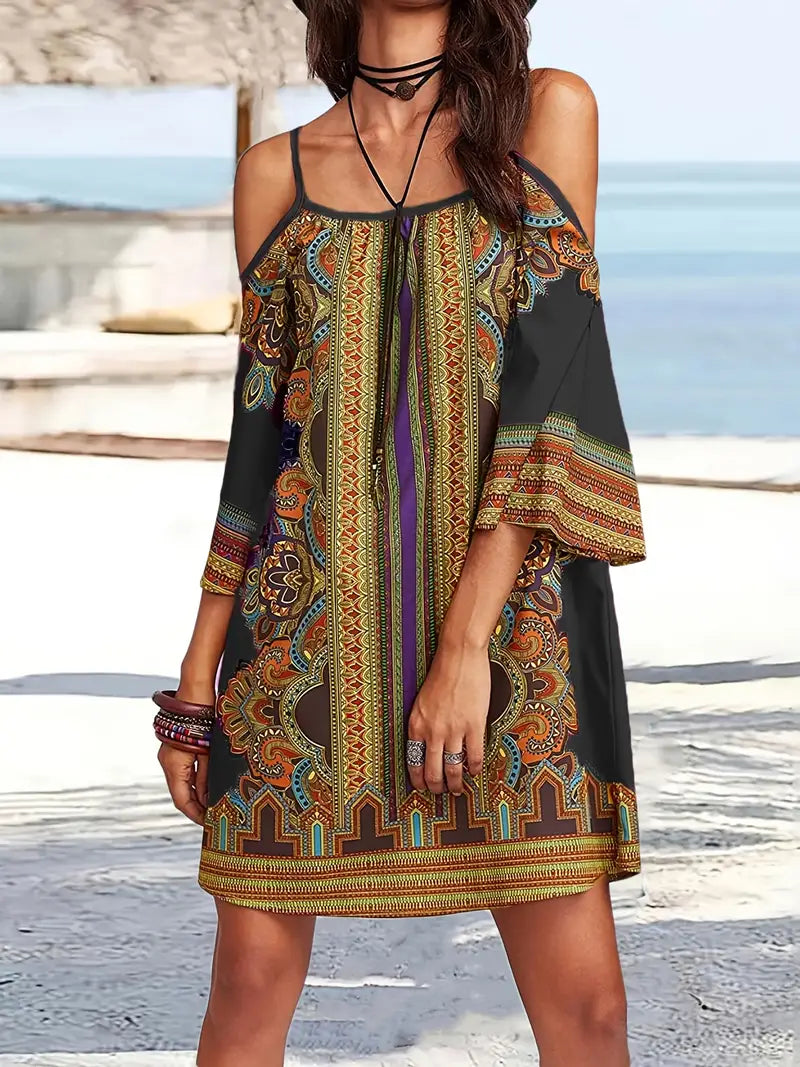 Valenzora | Colorful Boho Summer Dress