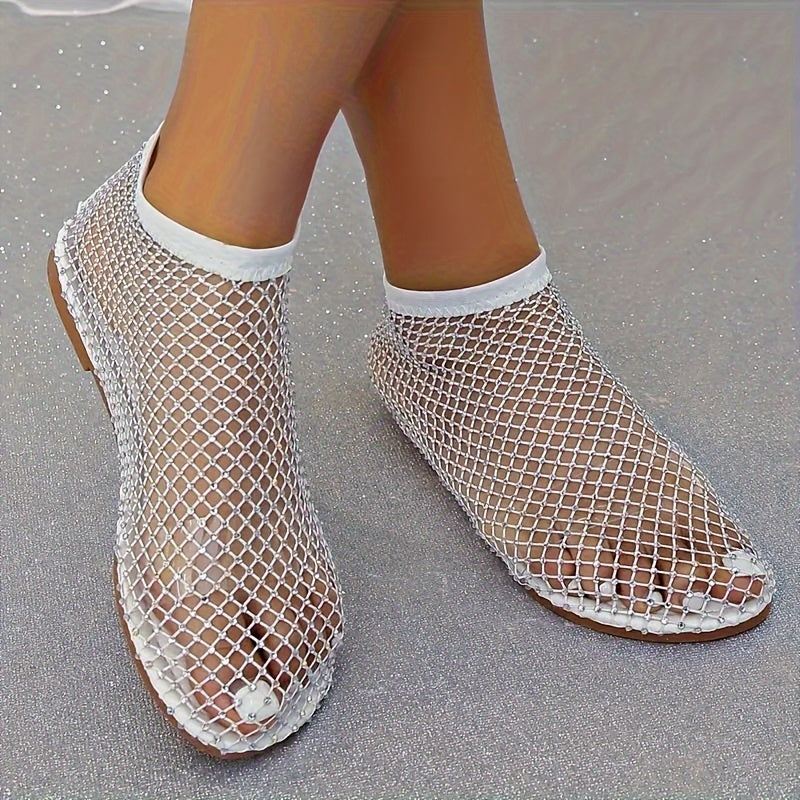 Valenzora | Construction Strasa, Flat Shoes, Transparent Sandals for the Beach
