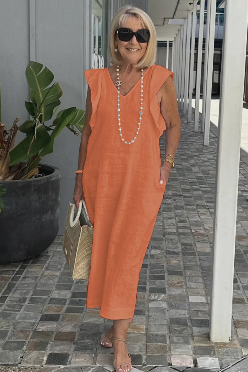 Valenzora | Casual dress made of cotton and linen