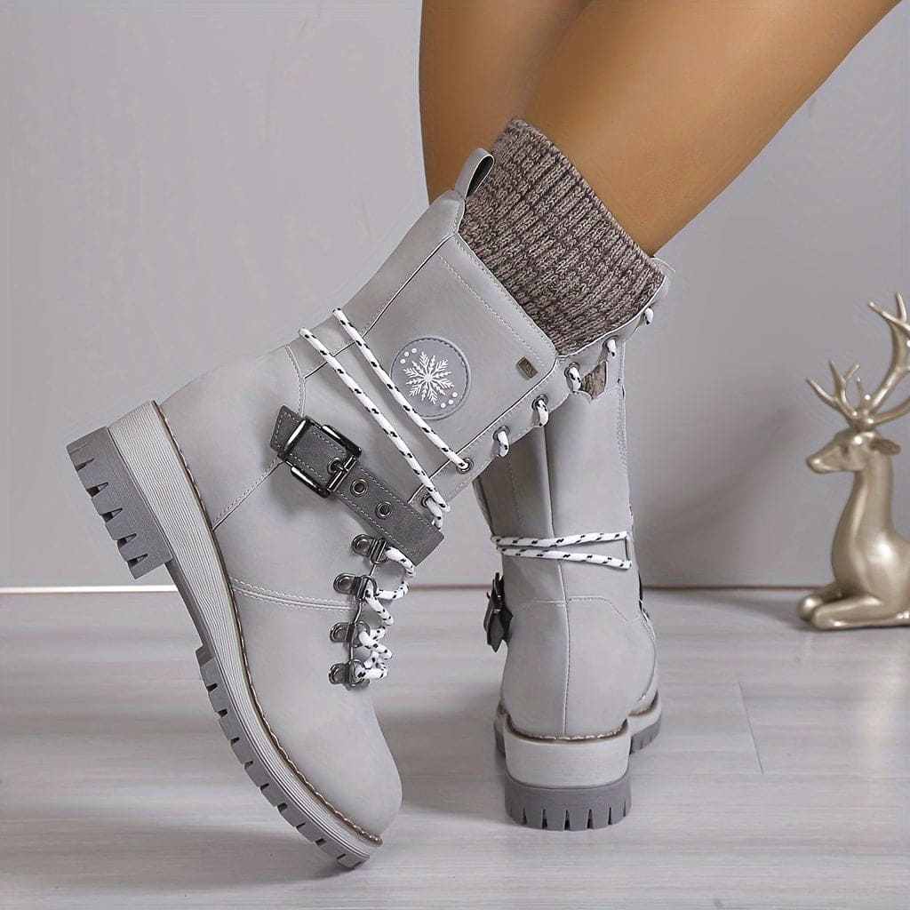 Valenzora – Elegante gestrickte Thermostiefel