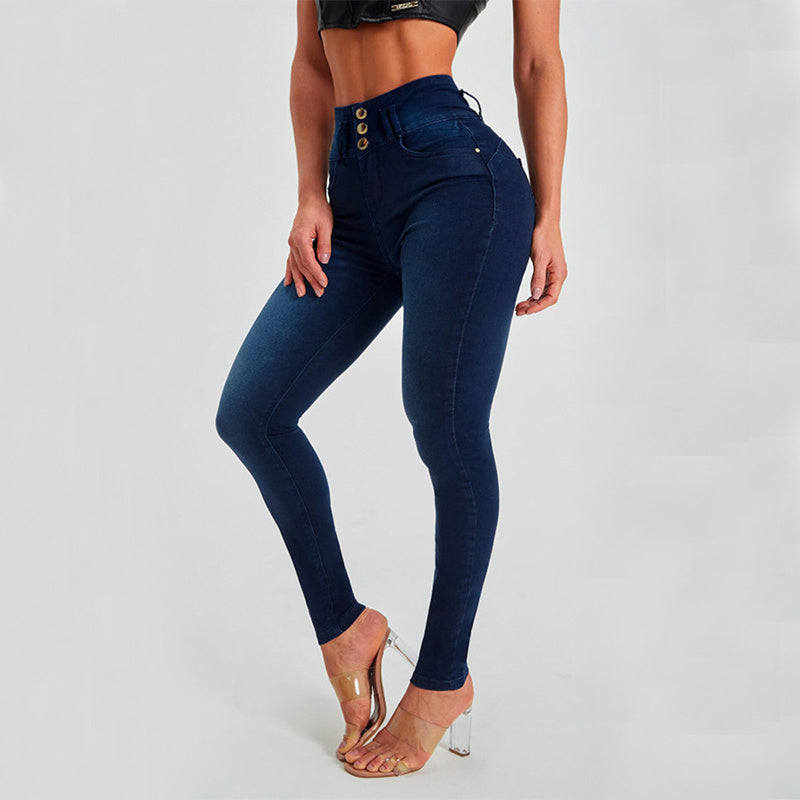 Valenzora high waist tight stretch fit and hip lifting jeans