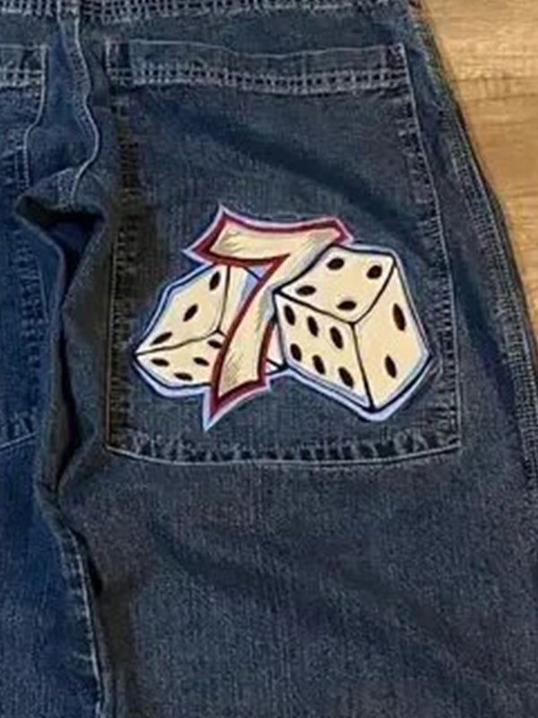Valenzora | 2000s Embroidery Hip Hop Street Boyfriend Jeans