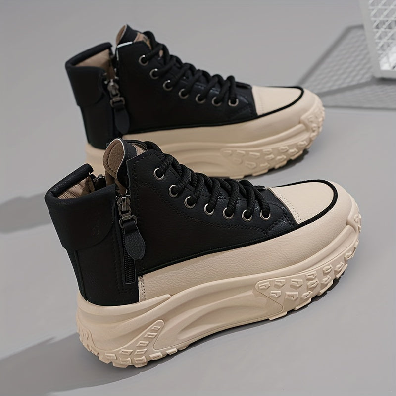 Valenzora | Lässige Plateau-Knöchelsneaker