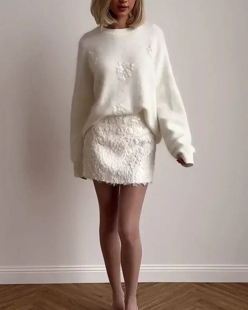 Valenzora | Bestickte Blumensweater