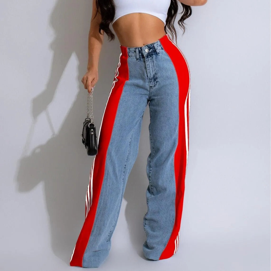 Valenzora | Wide-leg denim trousers