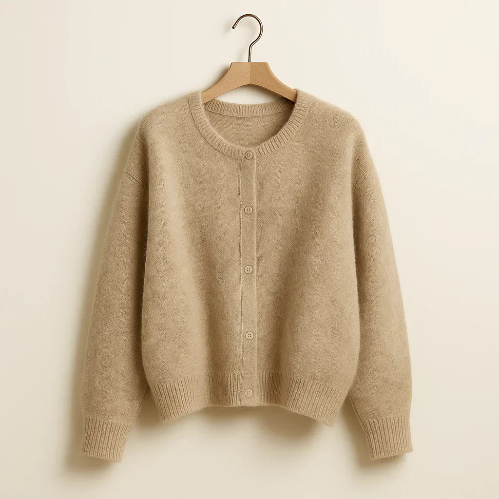 Valenzora | braune Strickjacke für Damen