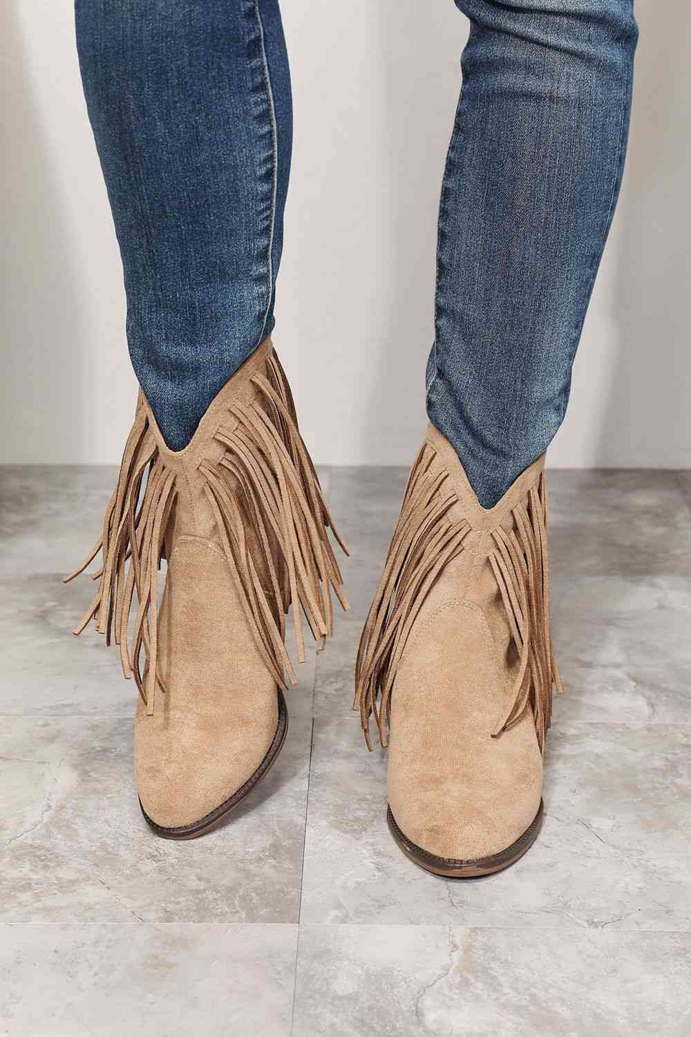 Valenzora | Legend women's fringe cowboy western ankle boots