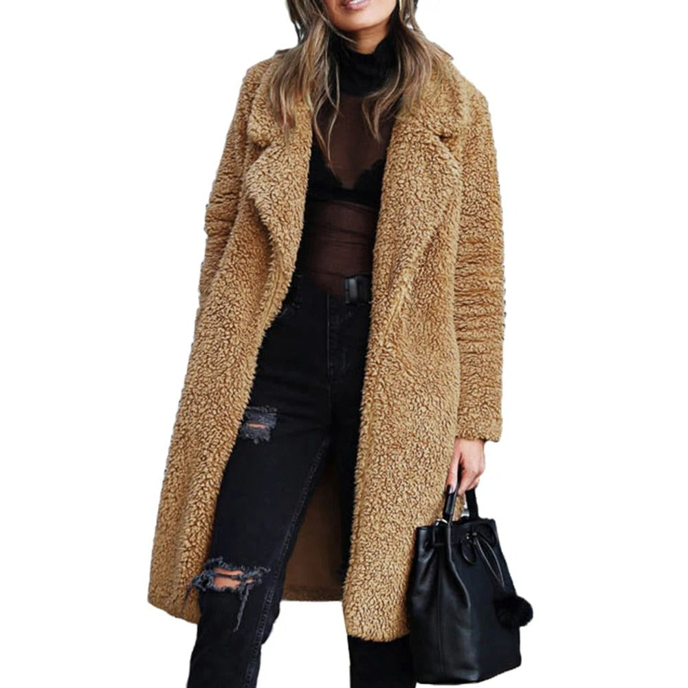 Valenzora | Elegant plush winter jacket for women
