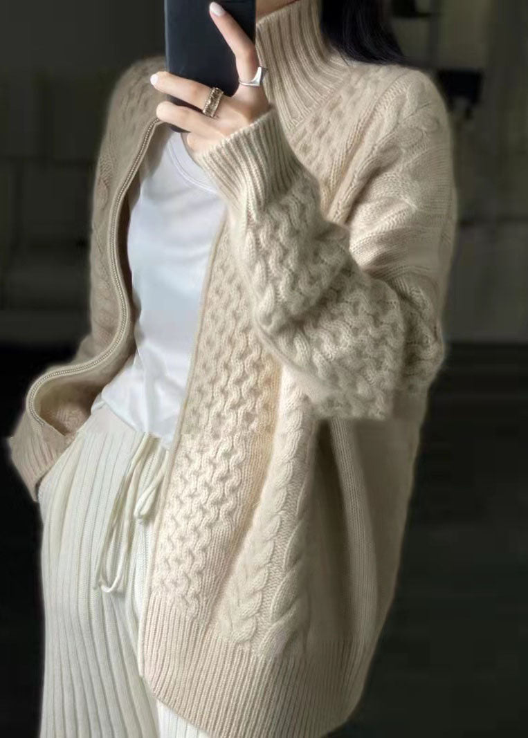 Valenzora | Kaschmir-Cardigan Langarm-Pullover