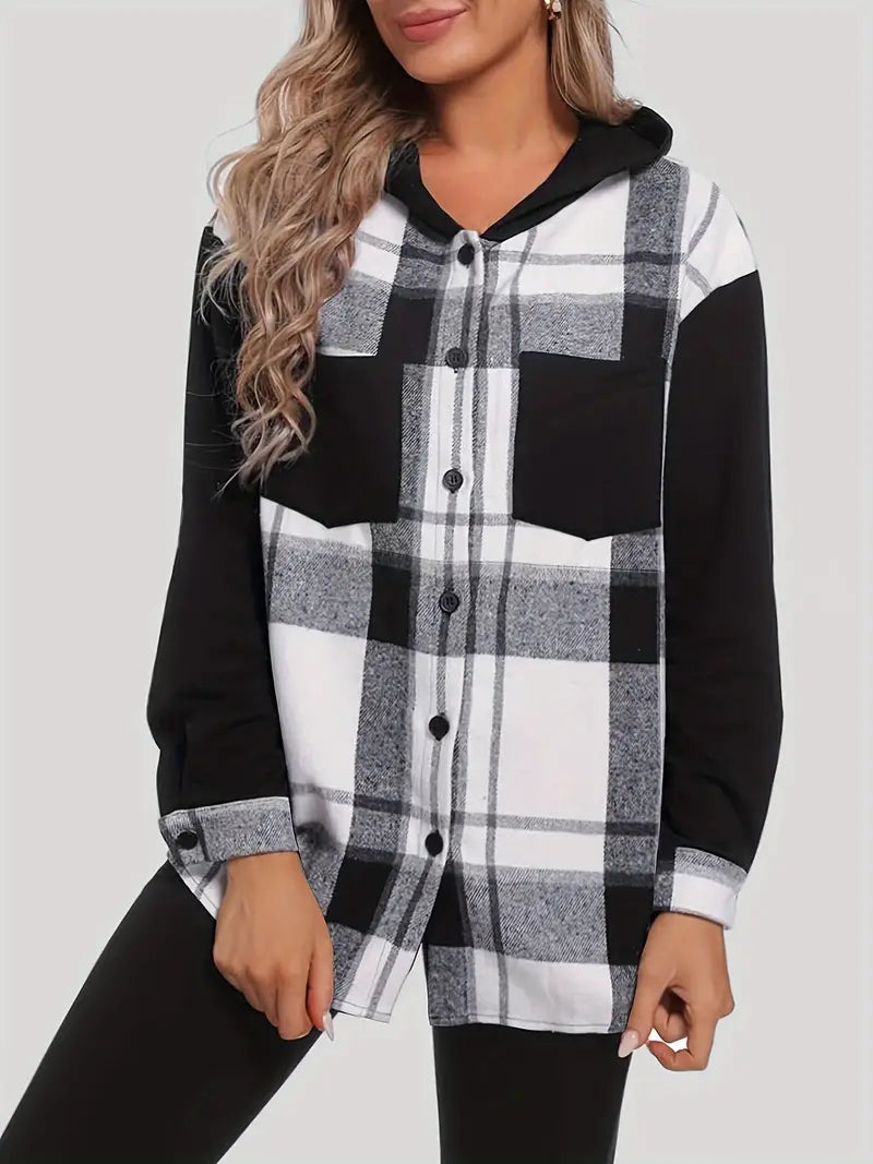 Valenzora | Checkered jacket with hood
