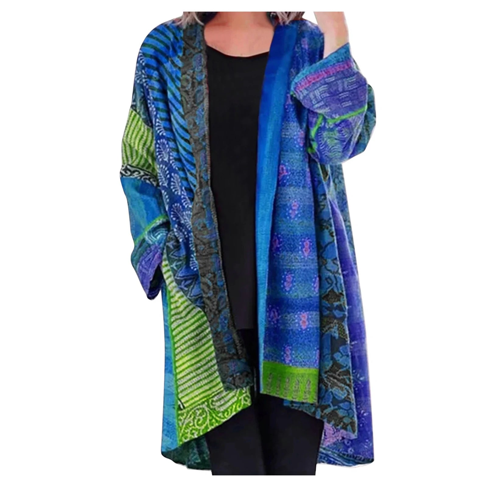 Valenzora Vintage Strickjacke mit langen Ärmeln