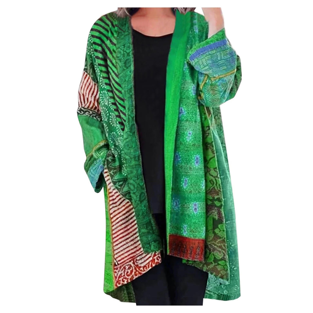 Valenzora Vintage Strickjacke mit langen Ärmeln