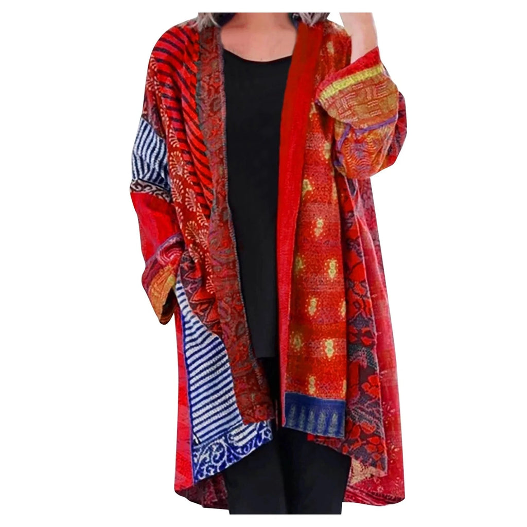 Valenzora Vintage Strickjacke mit langen Ärmeln