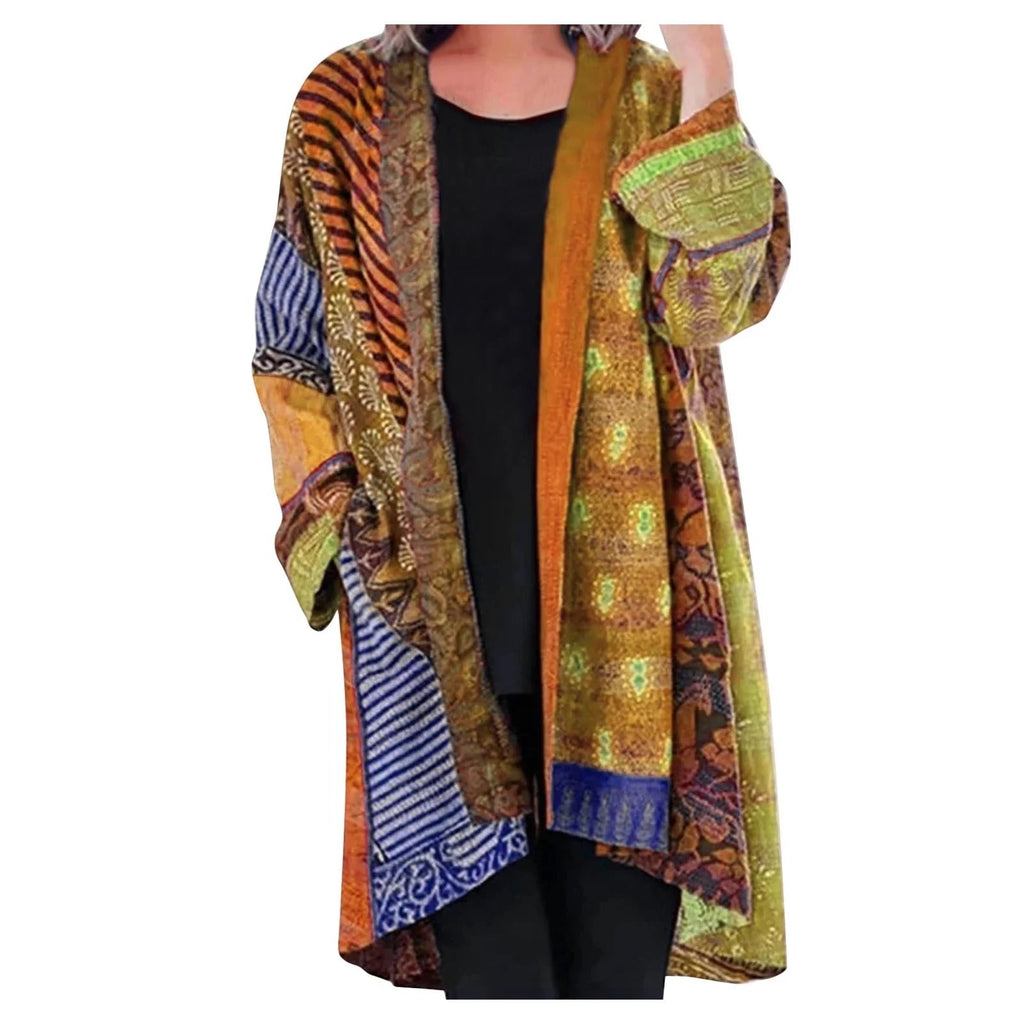 Valenzora Vintage Strickjacke mit langen Ärmeln