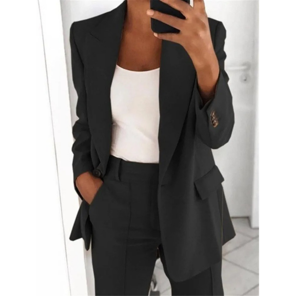 Valenzora | Long Sleeve Office Blazer for Women