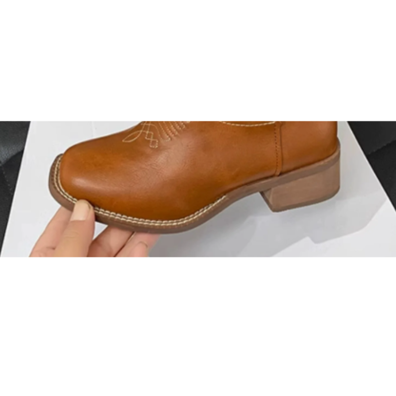 Valenzora | Western style boots for women with pointed toe and block heel, cowboy boots for women