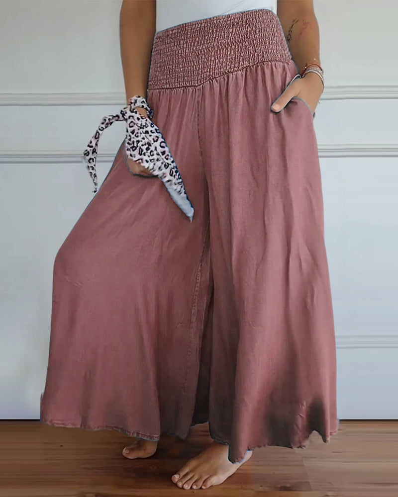 Valenzora | Hose mit elastischem Bund und weitem Bein