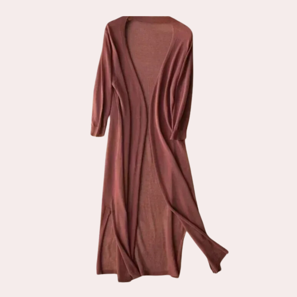 Valenzora | Damen Lange Weste Elegant und Leichter Sommer Cardigan für Frauen