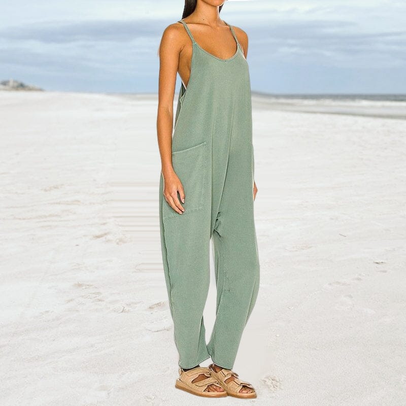 Valenzora | Loose Wide Leg Sleeveless Jumpsuit for Women
