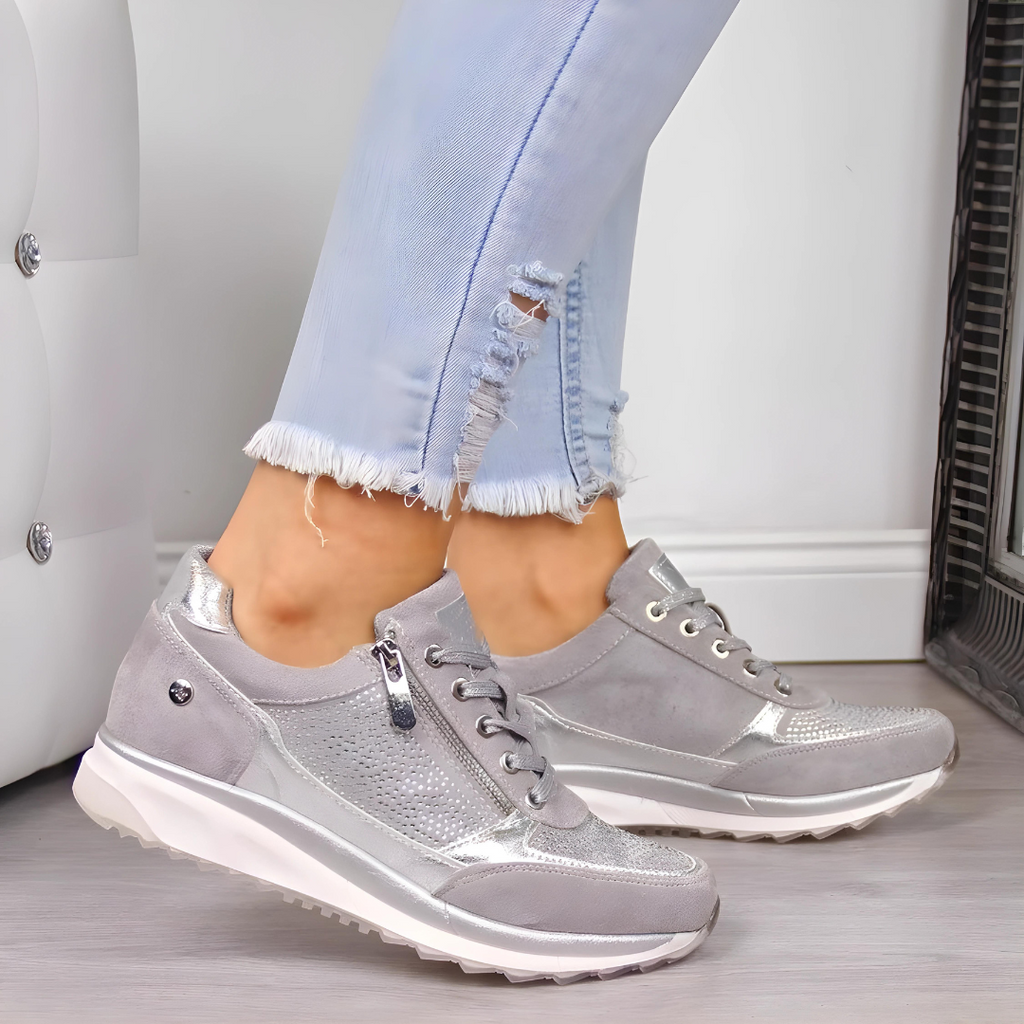Valenzora - Glamouröse, bequeme Freizeitsneaker | Sportlich-schicke Sneaker