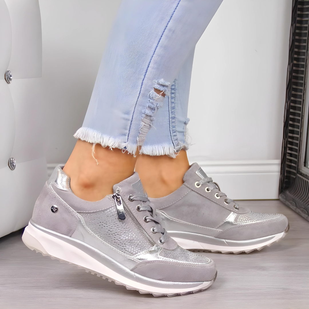 Valenzora - Glamouröse, bequeme Freizeitsneaker | Sportlich-schicke Sneaker