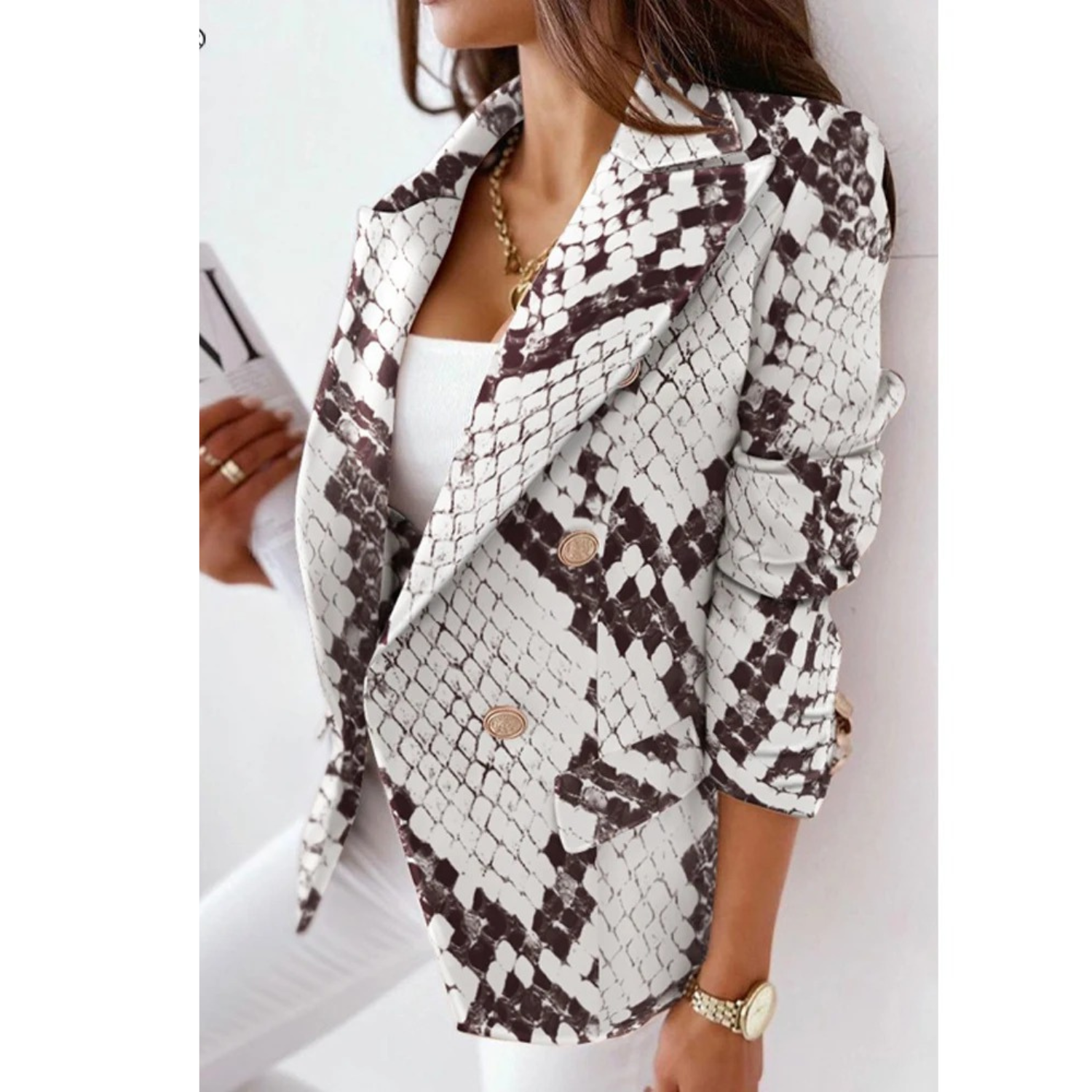 Valenzora – Women's blazer with reversible collar