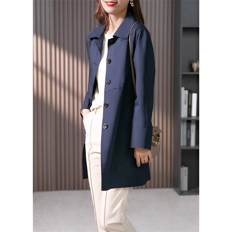 Valenzora | Classic women's trench coat, simply tied, tailored women's coat