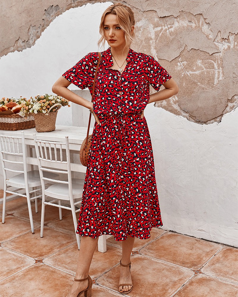 Valenzora | Women's Midi Shirt Dress