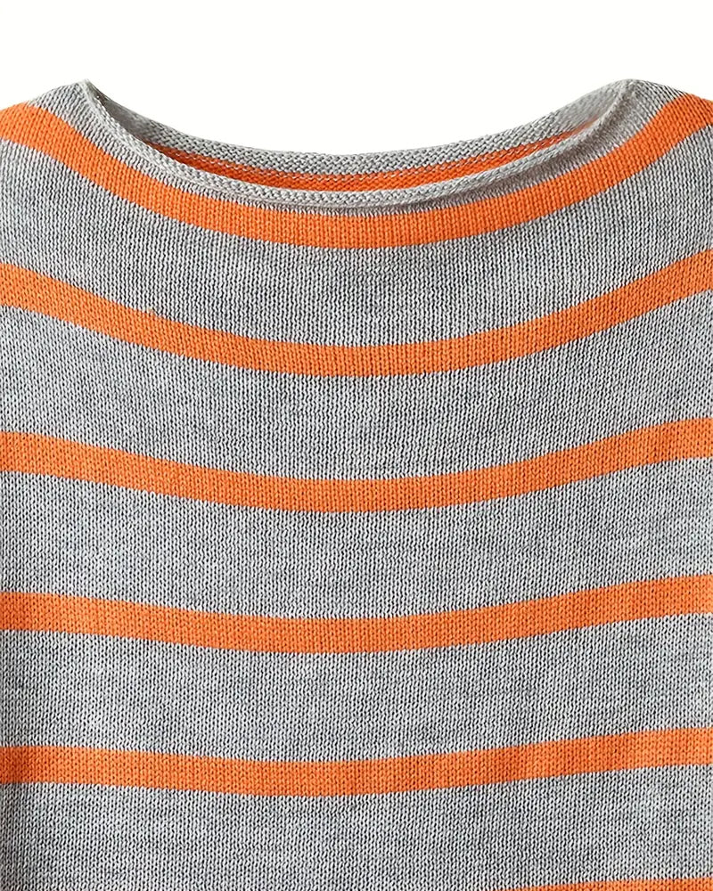 Valenzora – Warm striped women's sweater