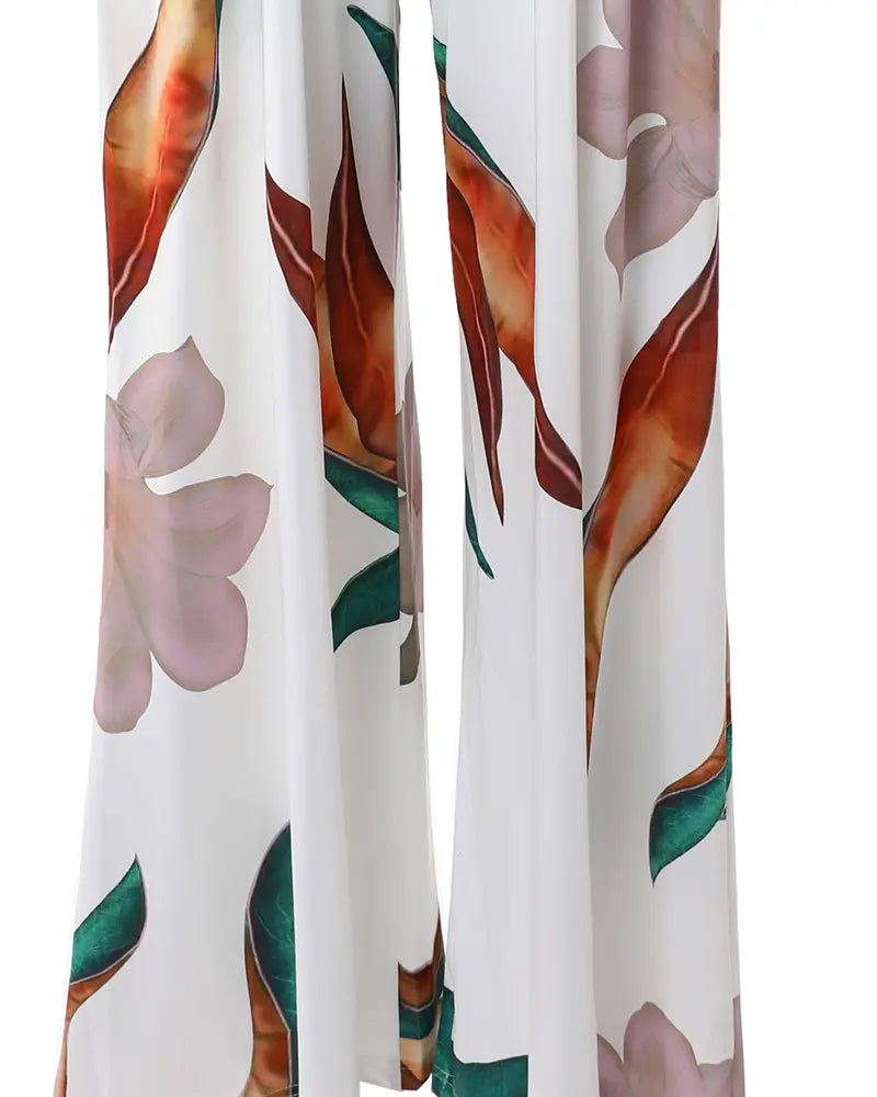 Valenzora | Eleganter Jumpsuit-Overall mit Blumenmuster