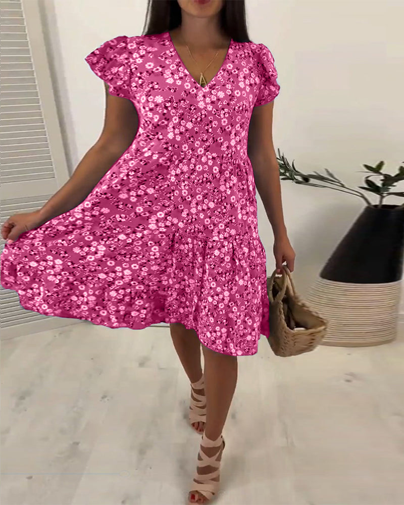 Valenzora | Frisches Sommerkleid mit Blumenmuster