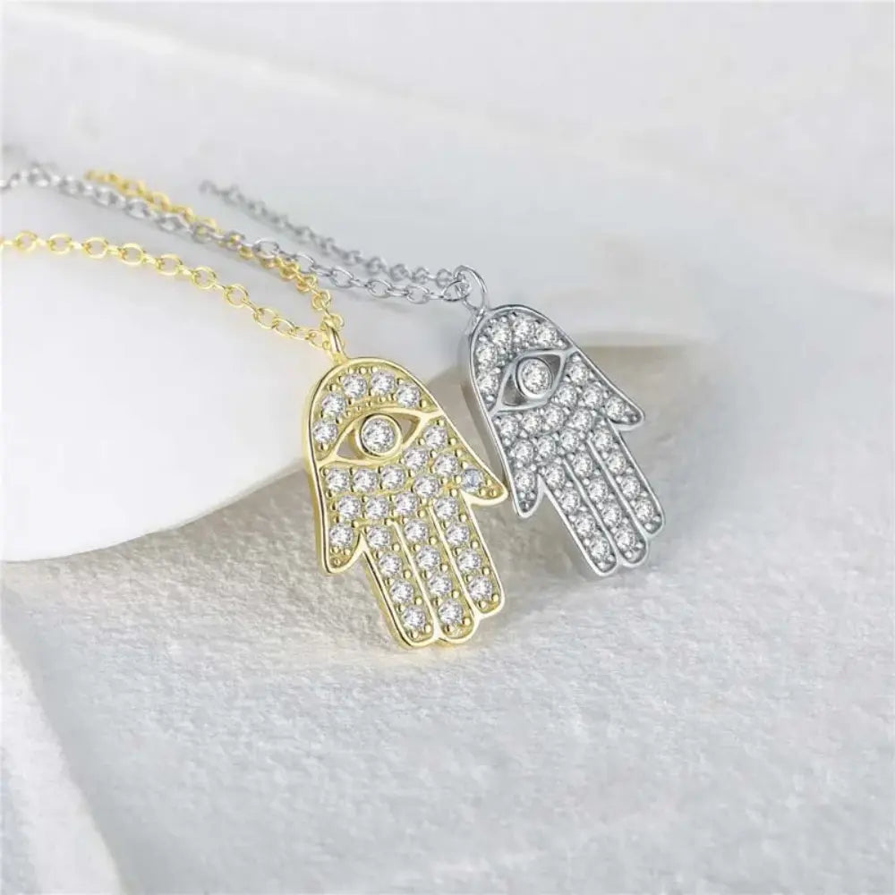 Valenzora | Sterling Silver Diamond Protective Pendant for Women