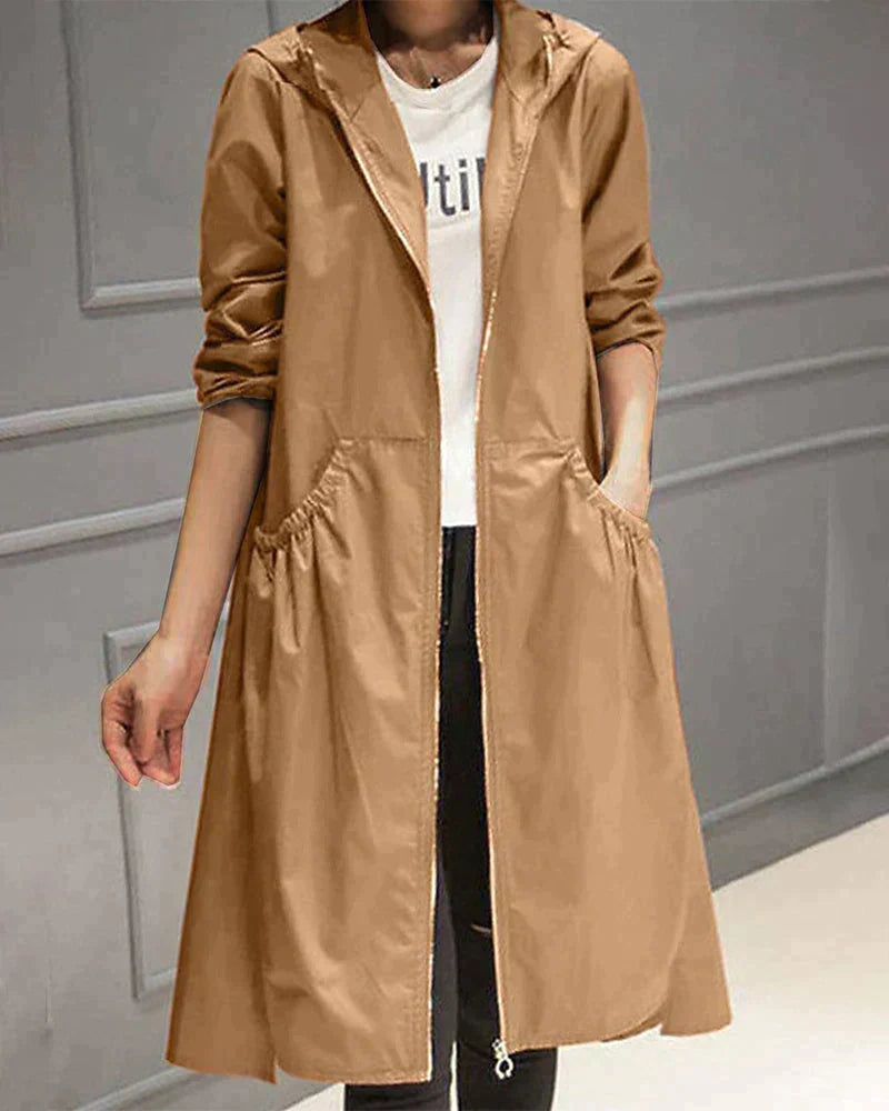 Valenzora | Lässige Damenjacke mit Reißverschluss und Taschen