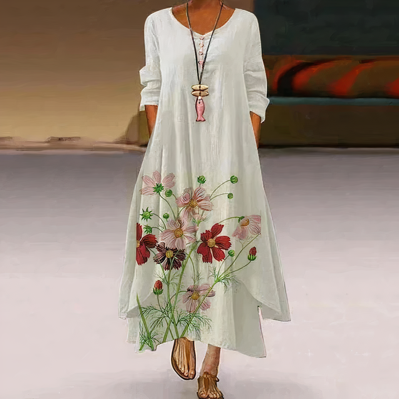 Valenzora | Elegant fashion cotton dress