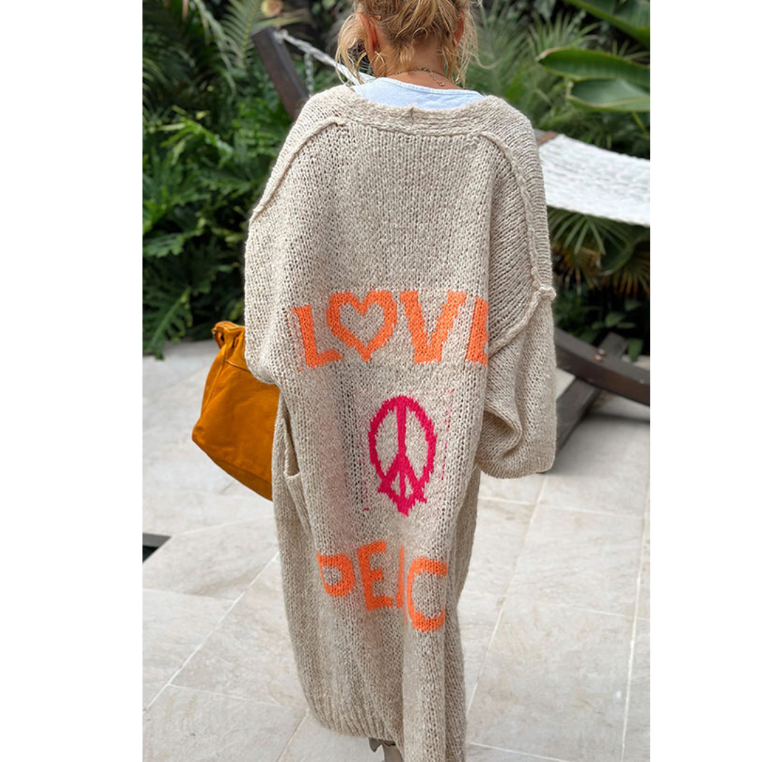Valenzora Peace Cardigan – Ibiza