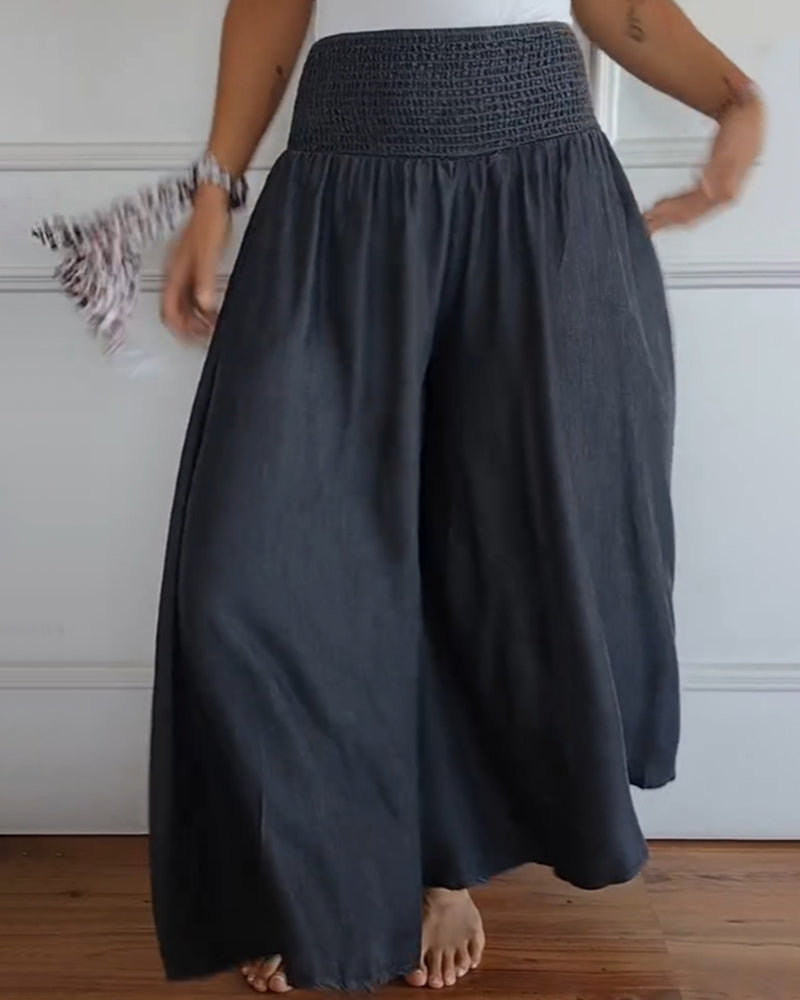 Valenzora | Hose mit elastischem Bund und weitem Bein