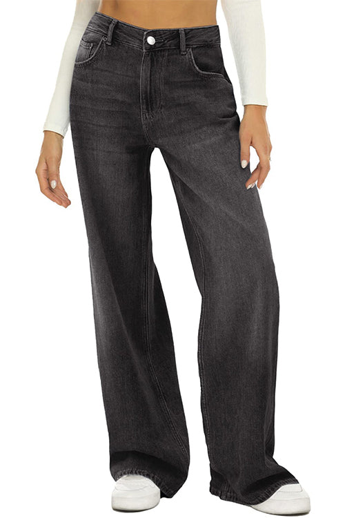 Valenzora | Rosiedress Casual Wide Leg Trousers Made of Ripped Denim